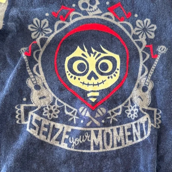 Rare Gender Neutral Disney Pixar Coco Miguel Seize Your Moment Pajamas! - Picture 2 of 16